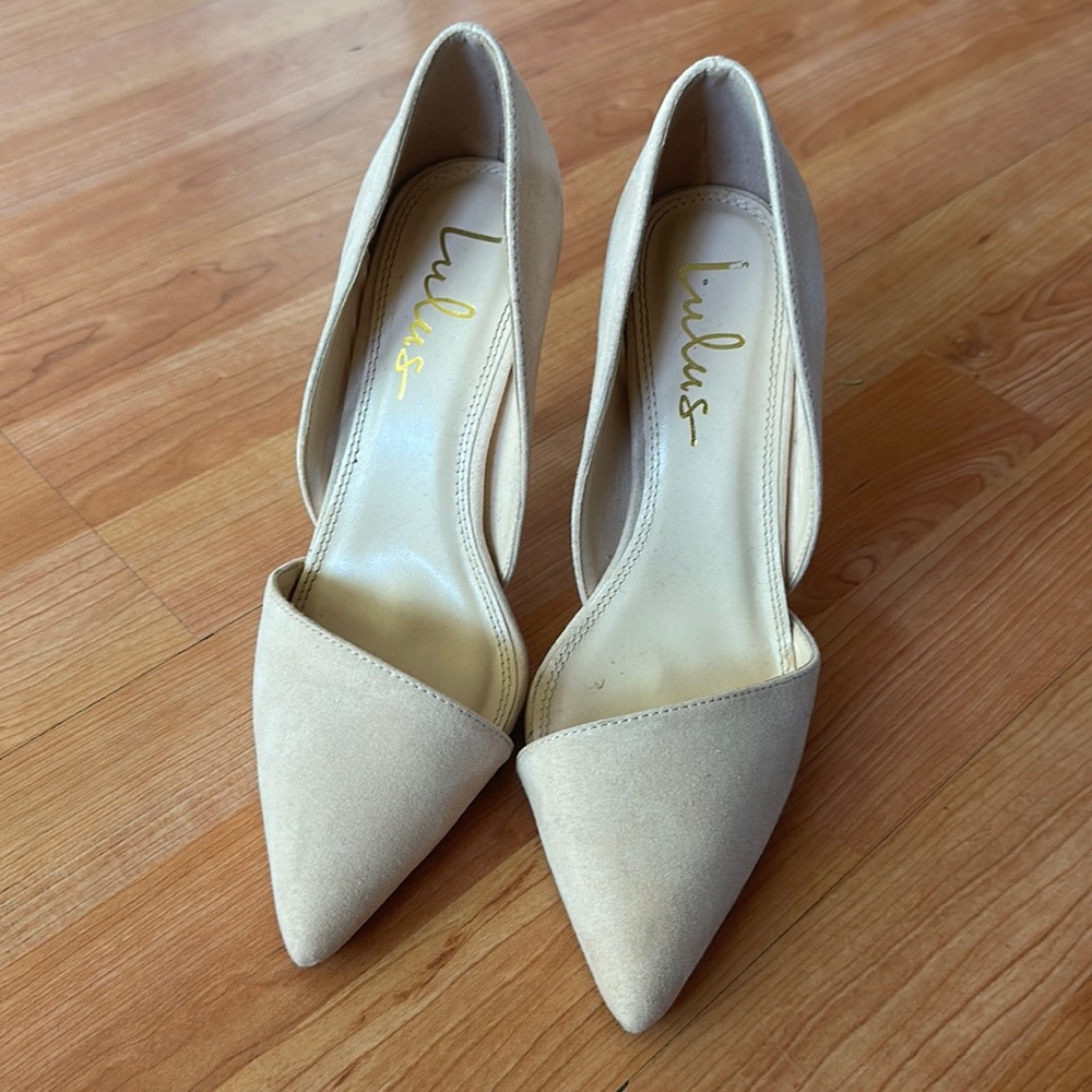 Lulus shade tan shoes sz8